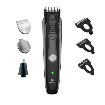 Havells GS6400 Quick Charge Multi-Grooming Kit for Men with Stand (Black)