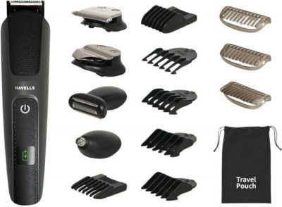 HAVELLS GS8714 Fully Waterproof Grooming Kit 120 min Runtime 10 Length Settings