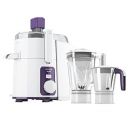 Havells Hexo 1000 watts 2 Jar Juicer Mixer Grinder with 2.5 Kg 100% Ball Bearing Copper Motor (White & Purple)...