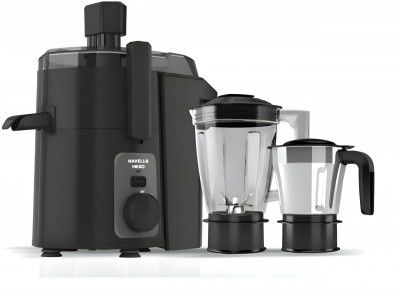 Havells Hexo 950 Watt Juicer Mixer Grinder | Copper Motor with Double Ball Bearing | 2 Jars