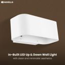 Havells Home Decor XING Round Led WallLIGHT 6W Home Art Light |White - Corded Electric | LED Source | Residential, Office, Restaurants...