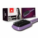Havells Keratin Infused Hair Straightener Brush with Temperature Control for all hair types | 50W | Stunning Purple | HS4201...