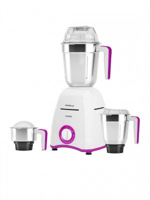 Havells Klassic White & Purple 3 Jar 750 W Mixer Grinder-1.5 L, 1 L, 400 ml