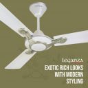 Havells Leganza 3 Blade 1200Mm Ceiling Fan (4 stars, Pearl White Silver)...