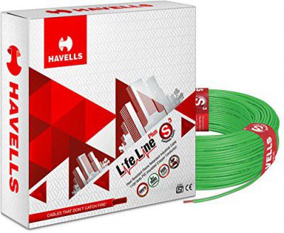 Havells Lifeline Cable WHFFDNGA11X5 1.5 sq mm Wire (Green)
