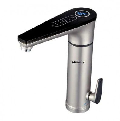 HAVELLS Linea Electric Hot Water Tap (3300 Watts, GHWELOTWS003, Silver)