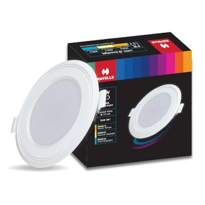 HAVELLS Luna 6W Downlight| Colour - Cool Day Light 6500K