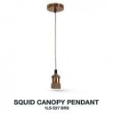 Havells Metal Squid Canopy Pendant 1LS E27 BRS, Brass...