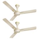 Havells Milor Decorative BLDC 1200mm Energy Saving with Remote Control 5 Star Ceiling Fan (Gold, Pack of 2)...