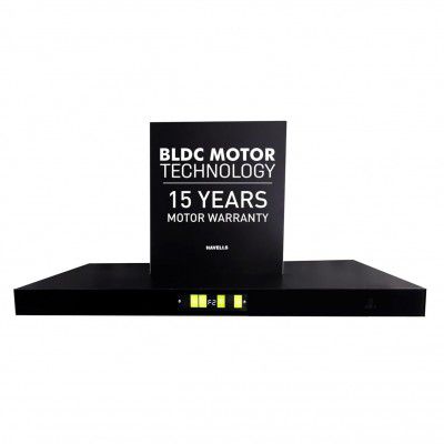Havells Mirak BLDC 90cm T Shape Glass Chimney|Powerful 1700 m³/hr Suction