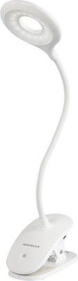 HAVELLS Moderna Clip-on Table Lamp (36 cm, White)