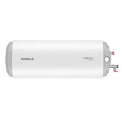 Havells Monza Slim 15 (Right) Litre Storage Water Heater (Geyser) | Adjustable Knob, Metal Body, Glass Coated Tank | Warranty: 7 Year on Tank, Free Flexi Pipes, Free Installation | (White)