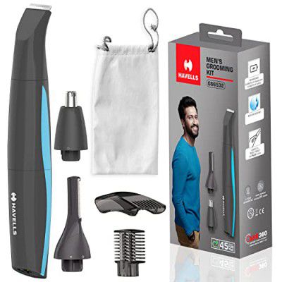 Havells Multi Grooming Kit Gs6532, 5-In-1 With Protective Combs, Rechargeable