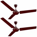Havells Pacer 1200mm 2 Star Energy Saving Ceiling Fan (Brown, Pack of 2)...