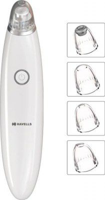 HAVELLS Pore Cleanser - SC5060, Blackhead/ Whitehead Remover, 3 Suction Modes - Low/ Medium/ High, Fast Charge Facial Cleanser System & Brush