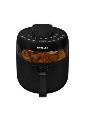 Havells Prolife Crystal Black 1500 W Digital Touch Panel See-Through Window Air Fryer-5 L