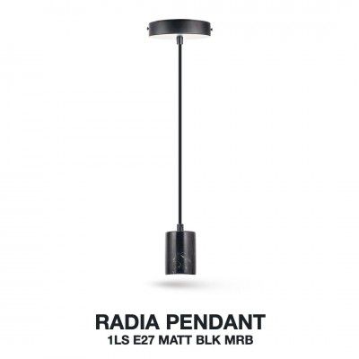 Havells Radia Pendant 1LS E27MattBLK MRB