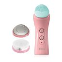 Havells SC5070 Facial Cleanser, with 3 Heads for Exfoliation, Cleaning and Iontophoresis, Smart Alert to Assist Usage, Rechargeable (Pink)...