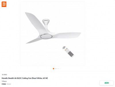 HAVELLS Stealth Air BLDC Ceiling Fan (Pack of 1)