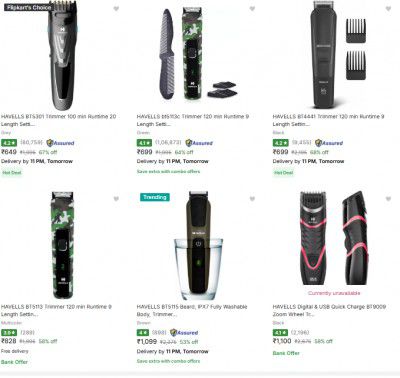 Havells Trimmers Start at ₹599