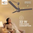 HAVELLS Unnovate|Remote Controlled| Low Noise with 2 Year Warranty BLDC Motor 1200 mm Ceiling Fan (5 Star | Cocoa Brown | Pack of 1)...