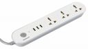 Havells USB Star - 1.5Mtr, 3 USB, 3+1, 3Pin, 240 Volts-6A Extension Board Blue-White...