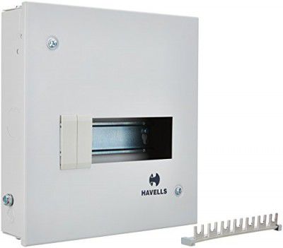 Havells Utility DB SPN SD QVE RG 8W Metal Single Door Distribution Board