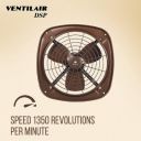 Havells Ventil Air DSP 300mm Exhaust Fan | Strong Air Suction, Rust Proof Body | (Pack of 1, Choco Brown)...