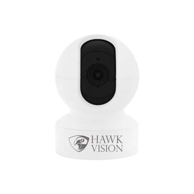 Hawk Vision Compact Indoor Plugin Smart Security Camera 2-Way Talk, Night Vision, Motion Detect, Tilt,SD/Cloud Storage, WiFi Camera for Home Security