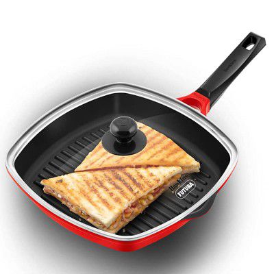 Hawkins 30 cm Grill Pan, Non-Stick Die Cast Grilling Pan  