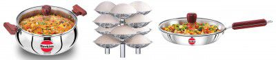 Hawkins 5ltr Cook n Serve Handi Tri-Ply Induction Compatible Frying Pan  