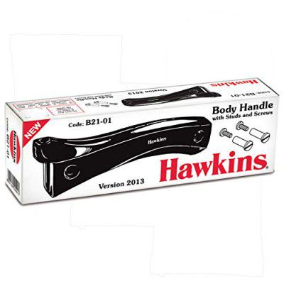 Hawkins Body Handle Pair With Stud And Screw For 1.5 Litre To 12 Litre Hawkins Pressure Cookers Stainless Steel Pressure Cookers (BP BH95), Black, Standard, Lever