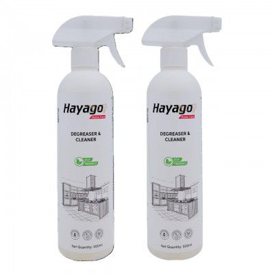 Hayago Ecofriendly Hard Stains Remover | Degreaser (Spray & Scrub) | Pack of 2 (500ml each)