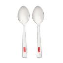HAZEL Stainless Steel Small Spoons Set of 2 | Baby Serving Spoon, 13.5 cm...