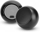 HB PLUS M3 Colorful Wireless Bluetooth Speakers Mini Electroplating Round Steel Speaker (Random Color) (Black)...