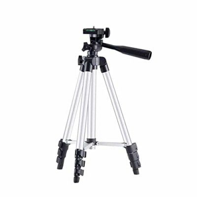 HB PLUS Tripod with Mobile Holder for Smart Phone, Compact Camera, Maximum Operating Height: 1050mm | Weight Load Capacity: 2kg | 4-Tube Section, Case Included [NOT for DSLR]