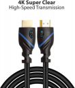 HDMI 1.4V Cable Male to Male Support 3D for Smart LED HDTV, Apple TV, Blu-Ray DVD (3 ft)...