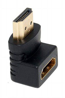 HDMI Adapter Right Angle 90 Degree Gold Plated HDMI Male to Female Connector Supports 4K for TV Stick