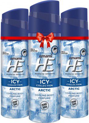 HE Arctic 120 ML Each Deodorant Spray pack of 3