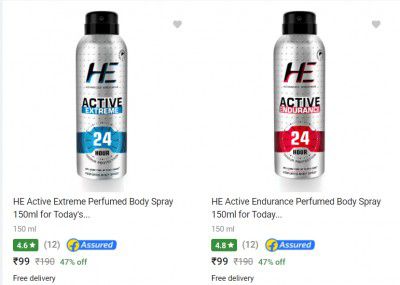 He Deodorant Spray starting at ₹99