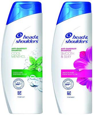 Head & Shoulders, Anti Dandruff Shampoo, Smooth & Silky, 180 ML & Head & Shoulders, Anti Dandruff Shampoo, Cool Menthol, 180 ML