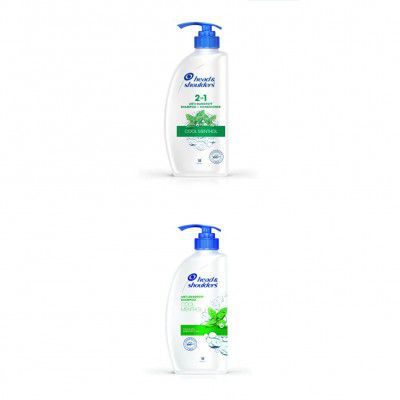 Head & Shoulders 2-in-1 Cool Menthol Anti Dandruff Shampoo and Conditioner, 650ml