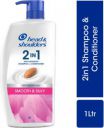 HEAD & SHOULDERS 2-in-1 Smooth & Silky Anti Dandruff Shampoo and Conditioner (1 L)...