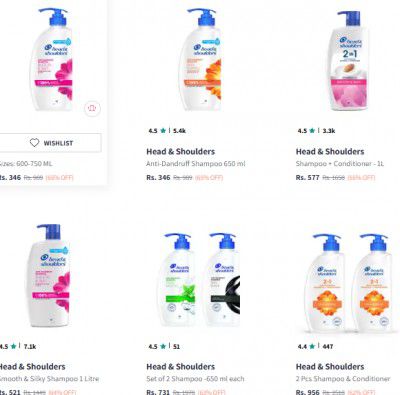 Myntra: Upto 65% OFF ON Head & Shoulders Shampoo
