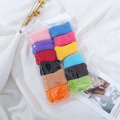 Health Line Pack of 12 Large Size Rubber Bands for hair/Hair Bands for Women & Girls (Multicolor) 