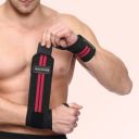 HealthHike Supporter for Gym, Adjustable Hand Wrap, Strap/Band for WeightLifting Men Women Wrist Support  (Red, Black)...