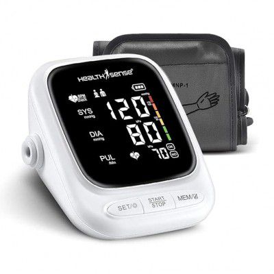 HealthSense Heart-Mate BP144 Upper Arm Automatic Digital Talking Blood Pressure Monitor with 1 Year Warranty