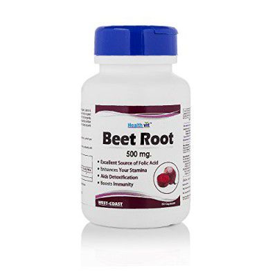 Healthvit Beet Root 500mg - 60 Capsules