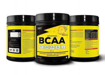 Healthvit Fitness BCAA 6000mg 2:1:1 with L-Glutamine & L-Citrulline Malate 200g (10 Servings) Pineapple Flavor