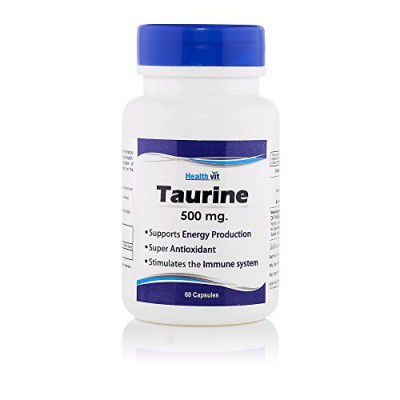 Healthvit Taurine Multivitamin Supplement | Essential Multivitamin Tablets | Improve Liver Function - 60 Capsules